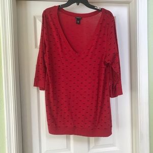 Torrid 3/4 sleeve bow tie t-shirt